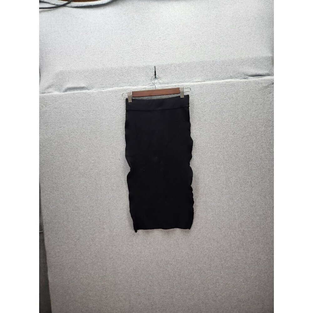Leith Black Midi Pencil Skirt XS
